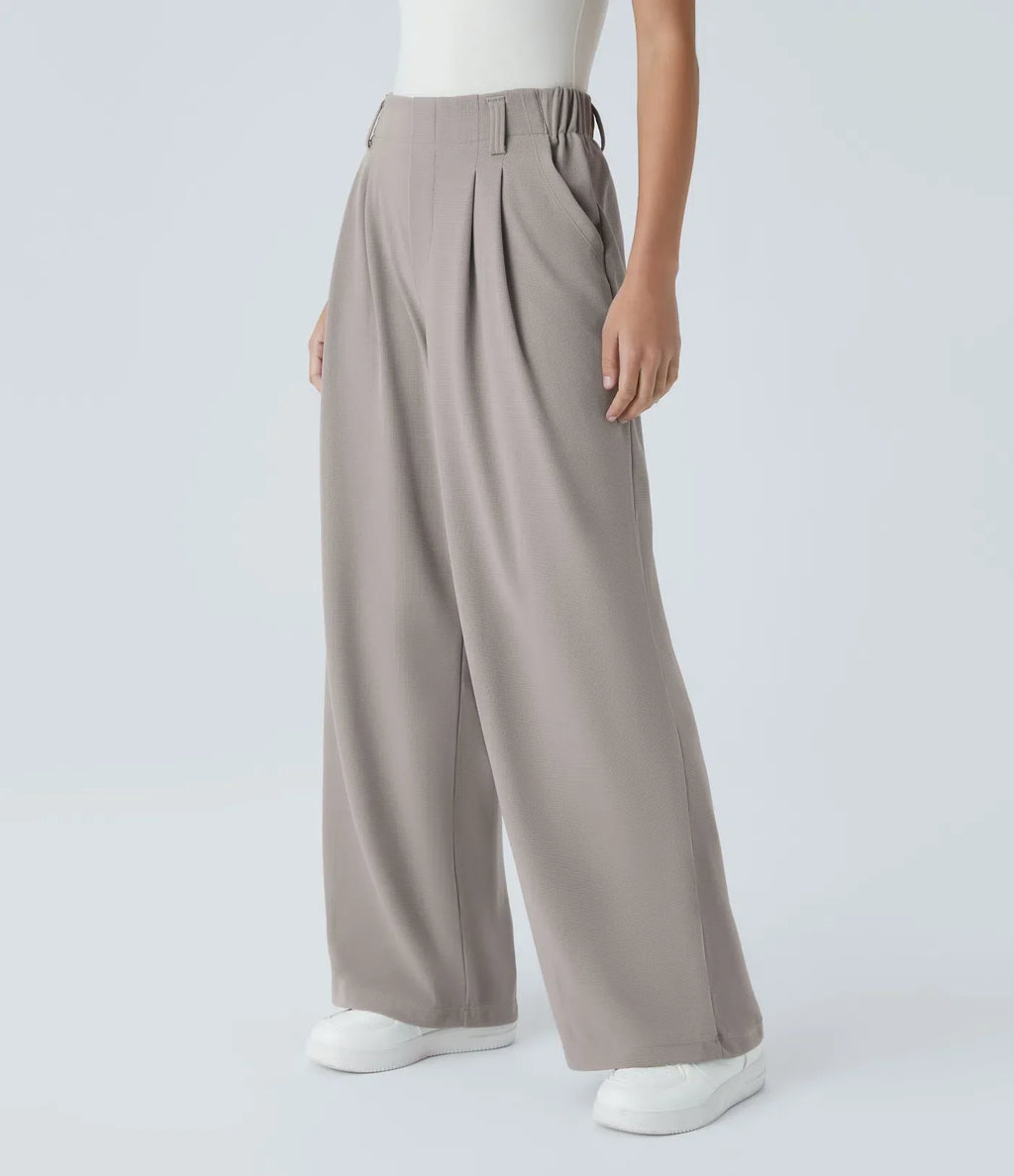 ColaTek Air V2™ - Pantaloni svasati con cintura alta e tasche laterali