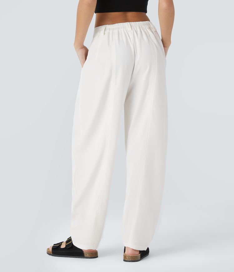ColaTek Air V3™ - Pantaloni larghi con cintura alta, tasche laterali e gamba a barile