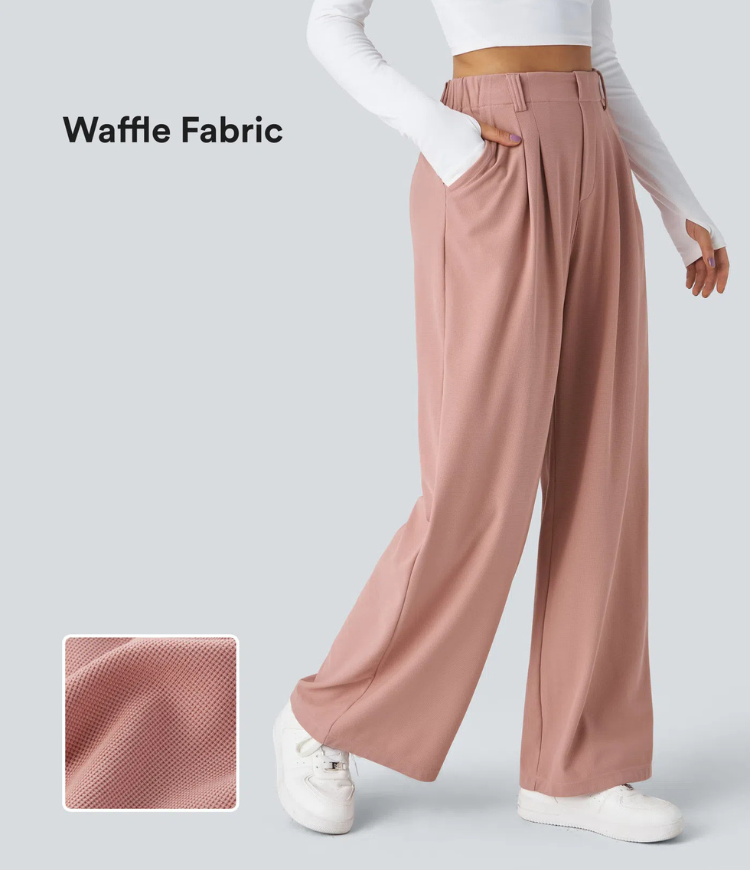 ColaTek Air V2™ - Pantaloni svasati con cintura alta e tasche laterali