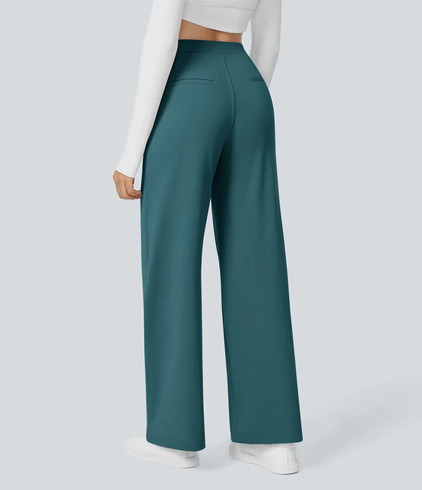 Pantaloni svasati ColaTek Air™ con cintura alta e tasche laterali con zip